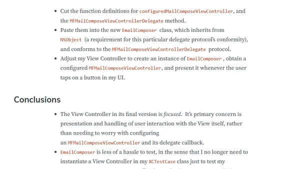 Pick a Delegate… Any Delegate… On Clean View Controllers in Swift