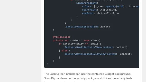 Make A Live Activity Fit The Landscape Dynamic Island
