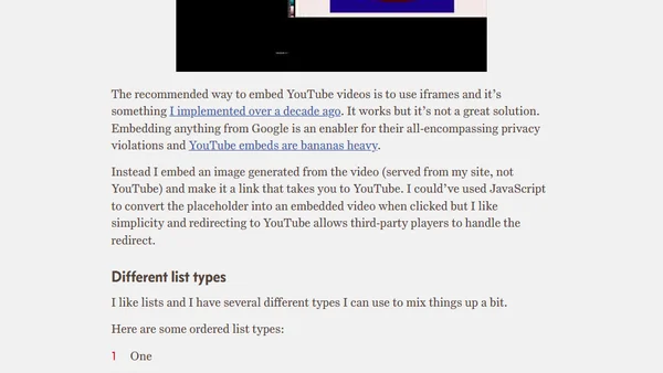 Microfeatures in my blog