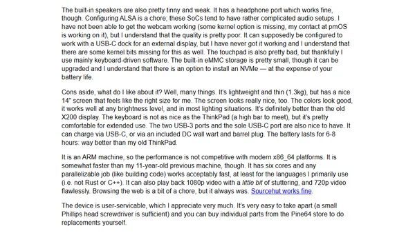 Pinebook Pro review