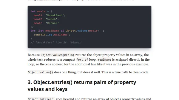 How to Iterate Easily Over Object Properties in JavaScript