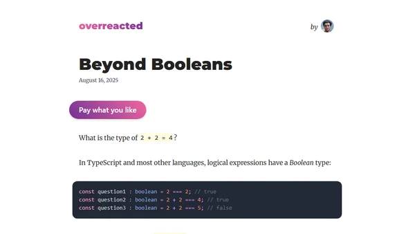 Beyond Booleans