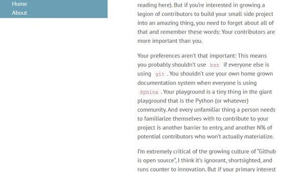 Your project doesn't mean your playground