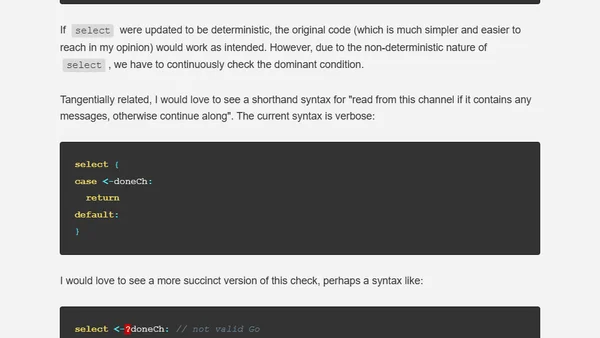 What I'd like to see in Go 2.0 (July 2023 update)