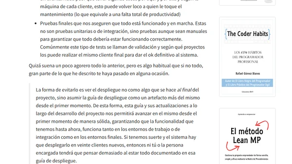 ¿En qué momento hay que desplegar una nueva solución?