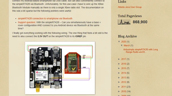 Ardusimple simpleRTK2B with Long Range Radio and Bluetooth