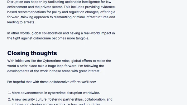 What is the Cybercrime Atlas?