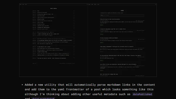 site updates and milk