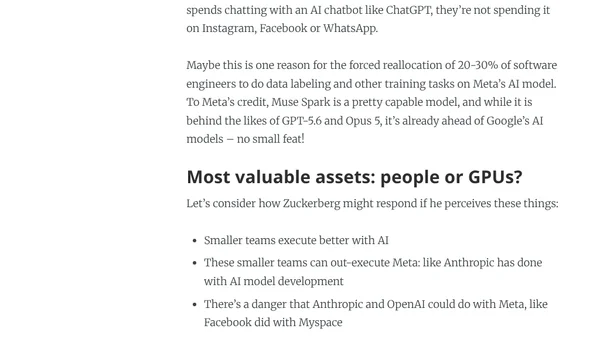 The Pulse: Meta wanted to reduce teams by 60% because of AI