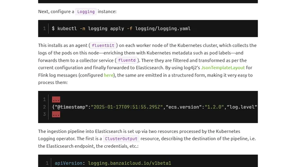 Get Running with Apache Flink on Kubernetes, part 2 of 2