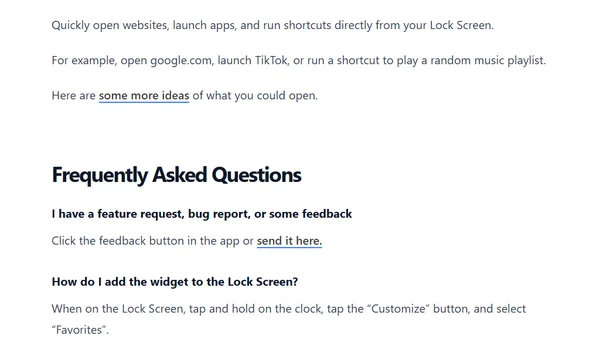 New App: Quick Launch