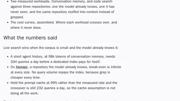 The RAG Cost Curve