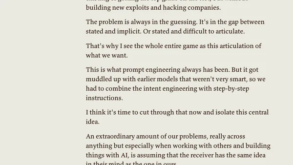 The Entire Game for AI Is Articulation of Ideal State