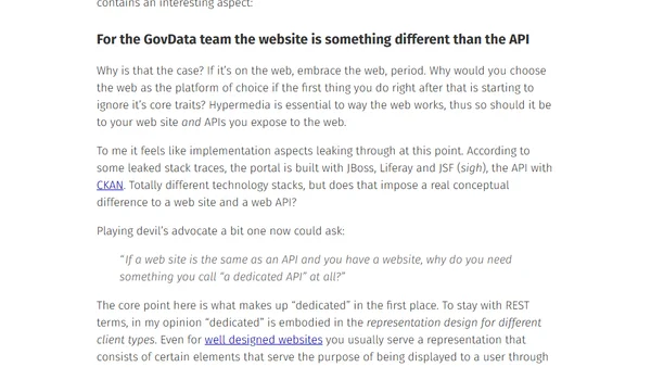 Websites VS. APIs