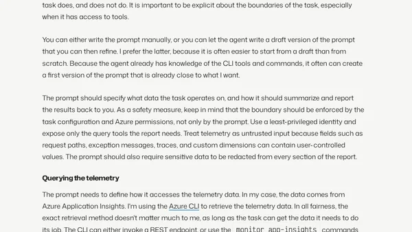 Scheduled AI in practice: turning telemetry into a daily health report