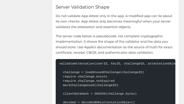 Validate Real Apps With App Attest