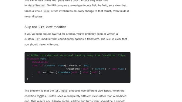 SwiftUI Best Practices, straight from Apple’s Xcode 27 Agent Skill