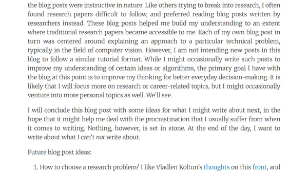 Why Write