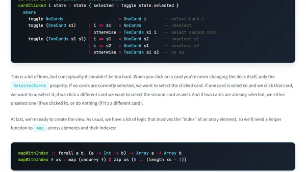 A Simple Spot It Clone With PureScript and Pux
