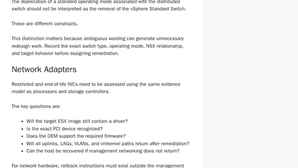 VCF Deprecations and Removals: An Upgrade Readiness Guide