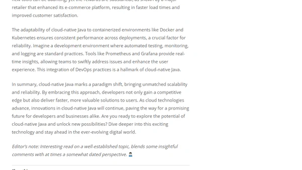 Cloud-native Java