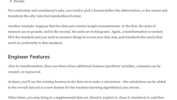 Stages to Machine Learning