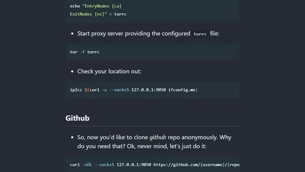 How to use Bash anonymously