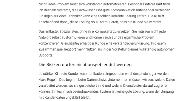 Der Mensch als Premium Feature: KI in der Kundenkommunikation