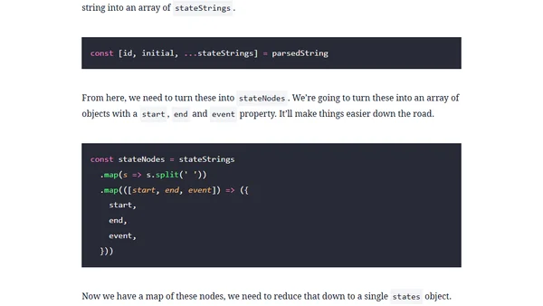 Can a State Machine be a String?