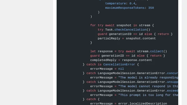 Stream Foundation Models Responses Into SwiftUI