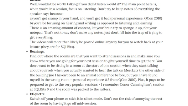 5 Tips For Attending Conferences
