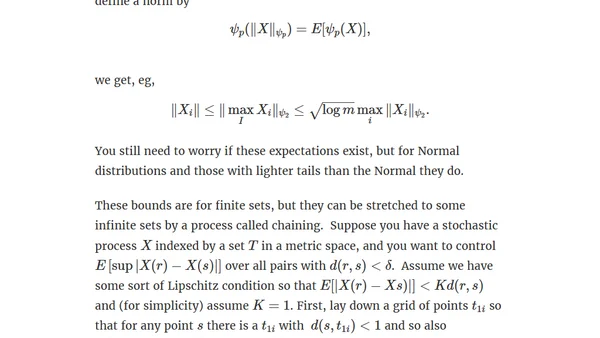 Means of maximums