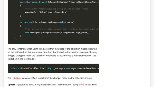 [WPF] Binding to an asynchronous collection