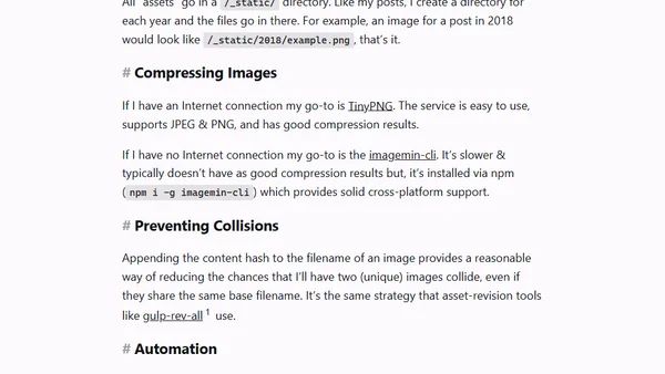 Optimizing Images