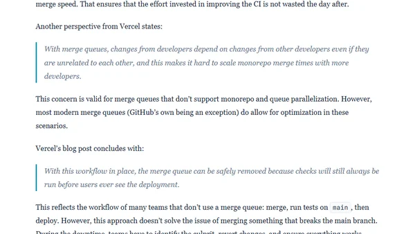 The Challenges of Merge Queues