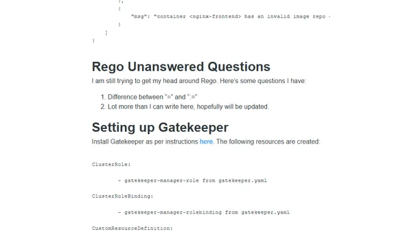 Using Gatekeeper in Kubernetes