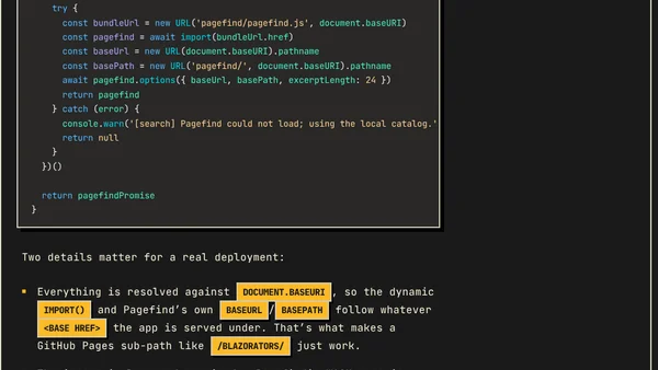 Adding Full-Text Search to Blazor WebAssembly with Pagefind
