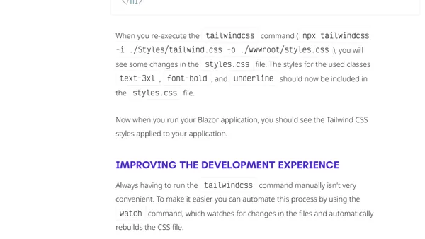 Integrating Tailwind CSS in Blazor