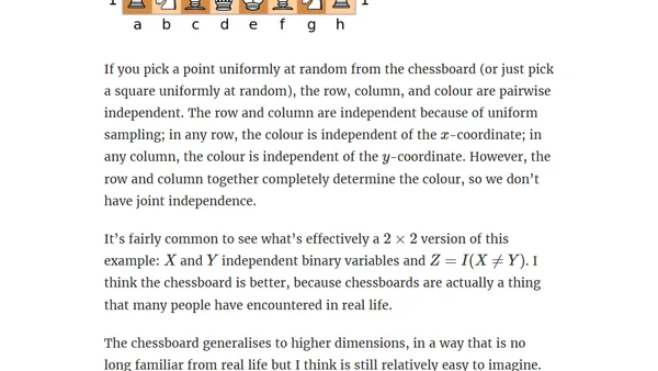 Pairwise and joint independence