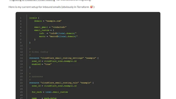 Serverless Emails with Cloudflare Email Routing