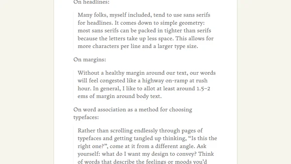 On Web Typography