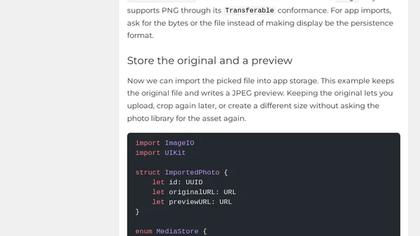 PhotosPicker In Production: Load, Downsample, And Save User Media