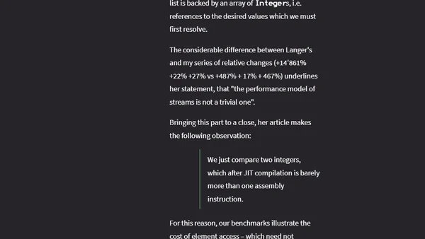 Stream Performance