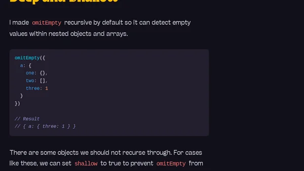 The omitEmpty Function