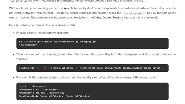 Deploy Your Own Kubernetes Lab