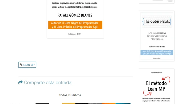 El método Lean MP - nuevo libro