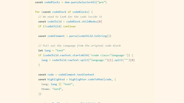 Using Shiki Syntax Highlighting in Hugo