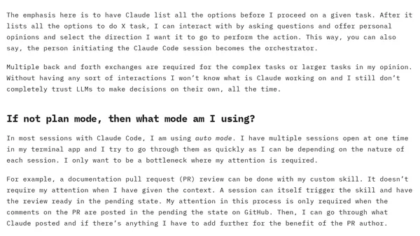 From plan mode to auto mode in Claude Code