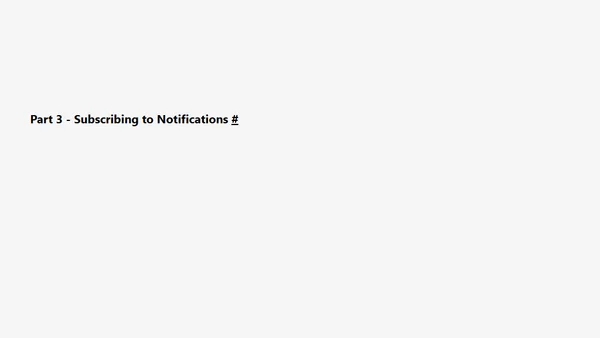 Web Push Notifications with Firebase (Video Series)