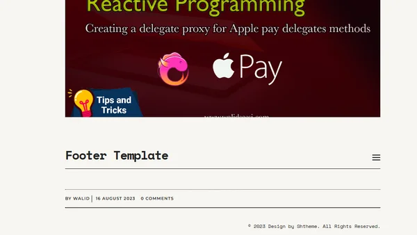 Reactive Programming – from spaghetti code to clean architecture, implement Apple Pay Payment service using Proxy pattern as exemple (part 1)